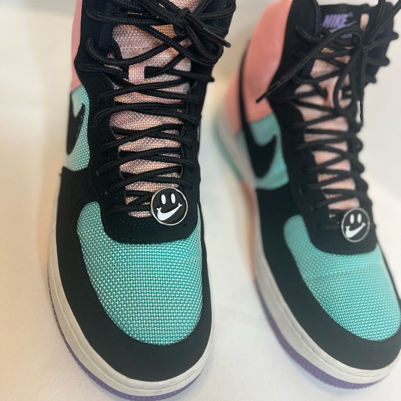 NIKE Have A Nike Day Air Force 1 High C12306-300 Pink/Green/Black Sz 9.5 - Picture 9 of 11